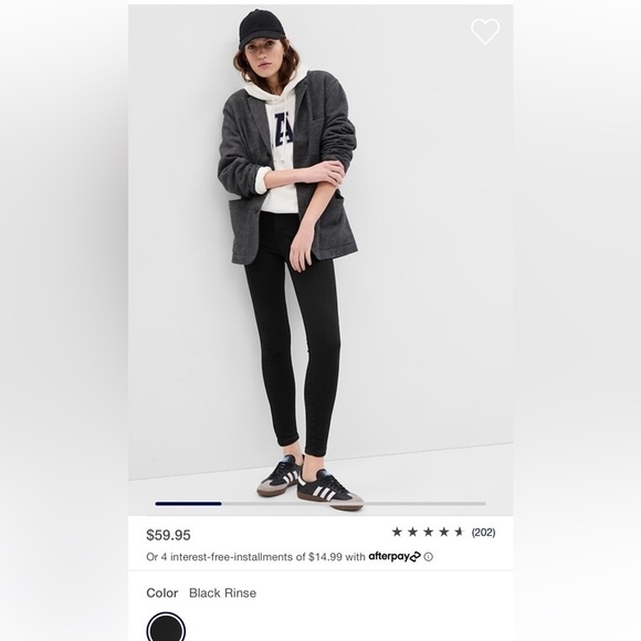 NWT! GAP Black High Rise Universal Jeggings - Size 34/18 💙 - Picture 4 of 7